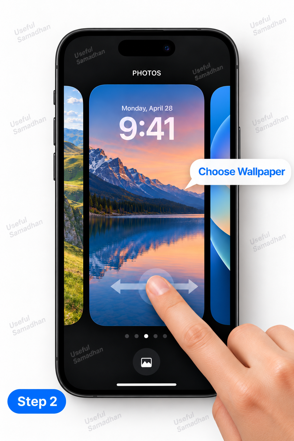 Step 2: Delete करने के लिए saved wallpaper चुनना